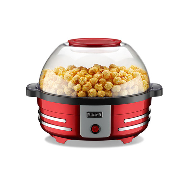 Commercial Popcorn Machine - 家庭用ミニポップコーンマシンオイルシュガー耐熱皿全自動商業屋台タイプ電気ポップコーンコーンカーネルマシン