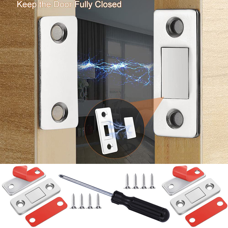 Commercial Kitchen Swing Door - 超薄型キャビネットドア磁気キャッチネジ付き引き出しマグネットラッチスライドドア閉鎖用キッチン磁気クローゼットクローザー