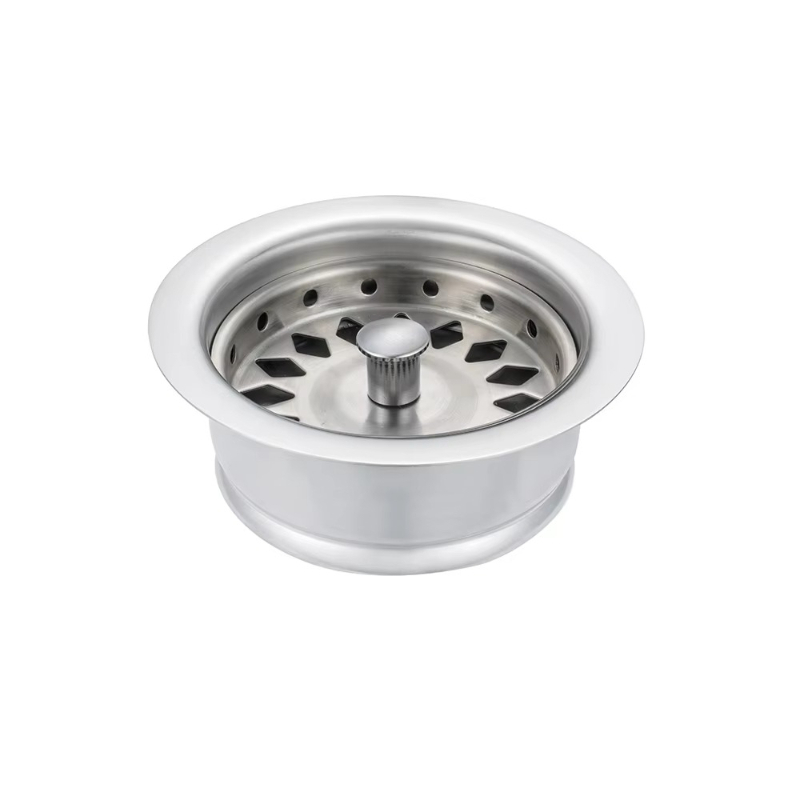 Commercial Kitchen Garbage Disposal - ステンレス鋼クロムメッキモダンキッチンシンクフランジフィルターゴミ処理機プラグ漏れ防止ユニバーサル3-1/2排水口
