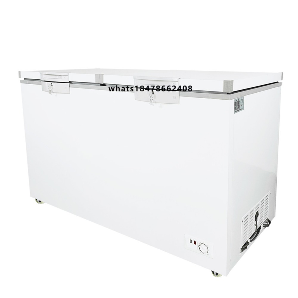 Commercial Chest Freezer - ダブルドア横型冷凍庫 冷蔵庫 業務用冷凍庫 二温度帯 銅管 大容量