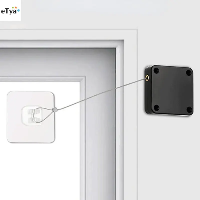 Commercial Kitchen Swing Door - ホーム自動木製ドアクローザーパンチフリー自動自己閉鎖装置キャビネット冷蔵庫キッチンスライドドアハウスゲートヘビーデューティ