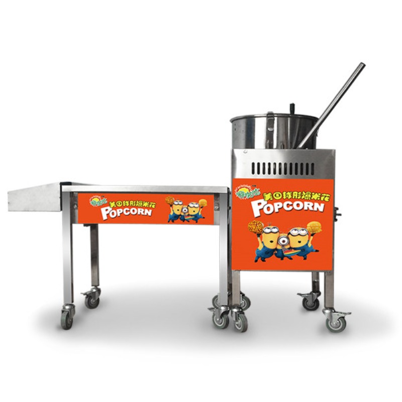 Commercial Popcorn Machine - 業務用ガス式ポップコーンマシン アメリカンスタイル 電気式撹拌バタフライボールポッパーメーカー 屋台ビジネス向け