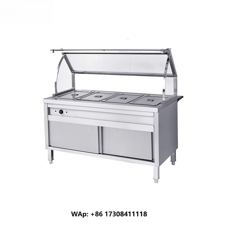 Commercial Kitchen Warmer - 業務用厨房ステンレス製4槽ビュッフェ式 Bain Marie（保温器）