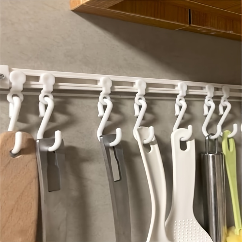 40cmドリル不要キッチン用品レールフック、多機能スライド式 - Commercial Kitchen Swing Door のレビューと価格