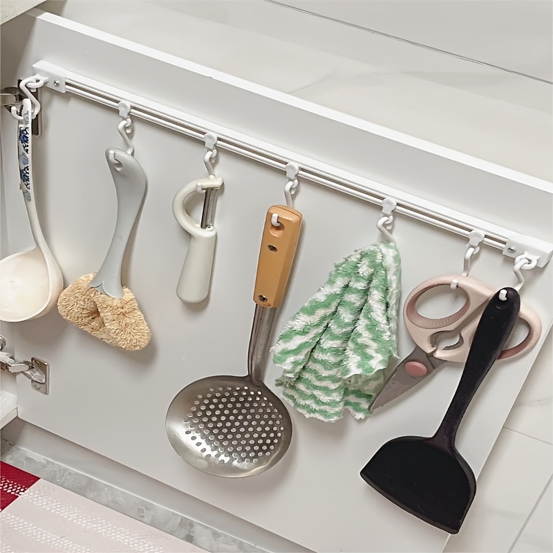 40cmドリル不要キッチン用品レールフック、多機能スライド式 - Commercial Kitchen Swing Door のレビューと価格