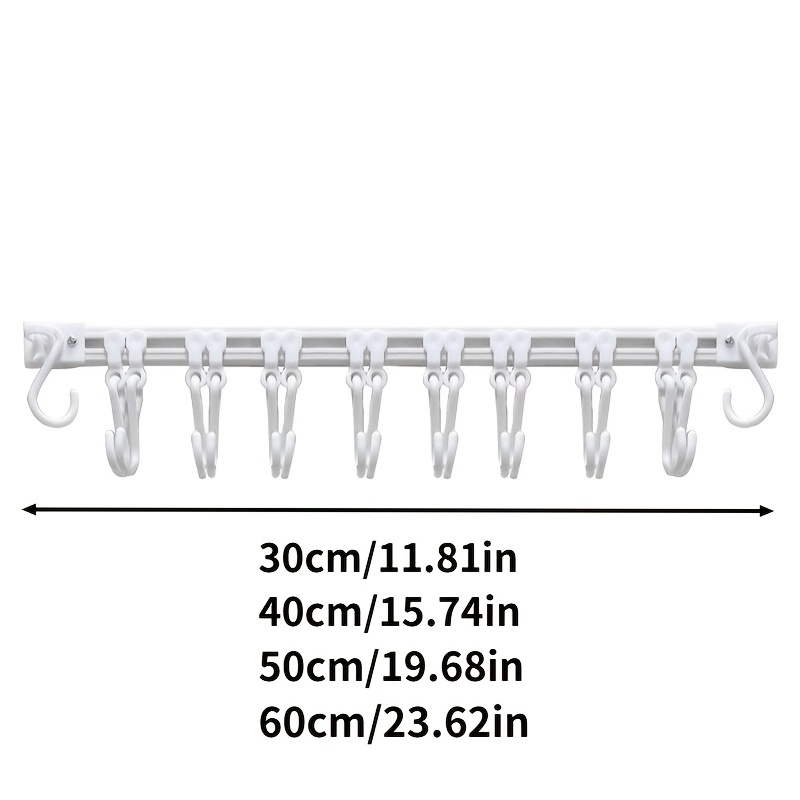 40cmドリル不要キッチン用品レールフック、多機能スライド式 - Commercial Kitchen Swing Door のレビューと価格