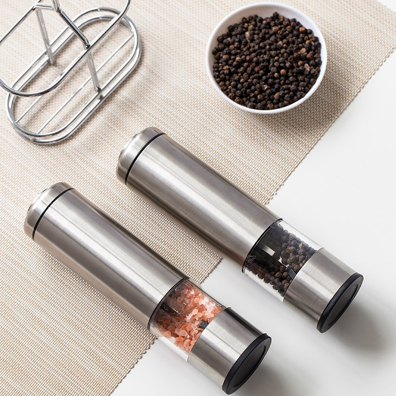 キッチン用品ステンレス鋼電動ペッパーグラインダーブラックペッ - Commercial Kitchen Items のレビューと価格