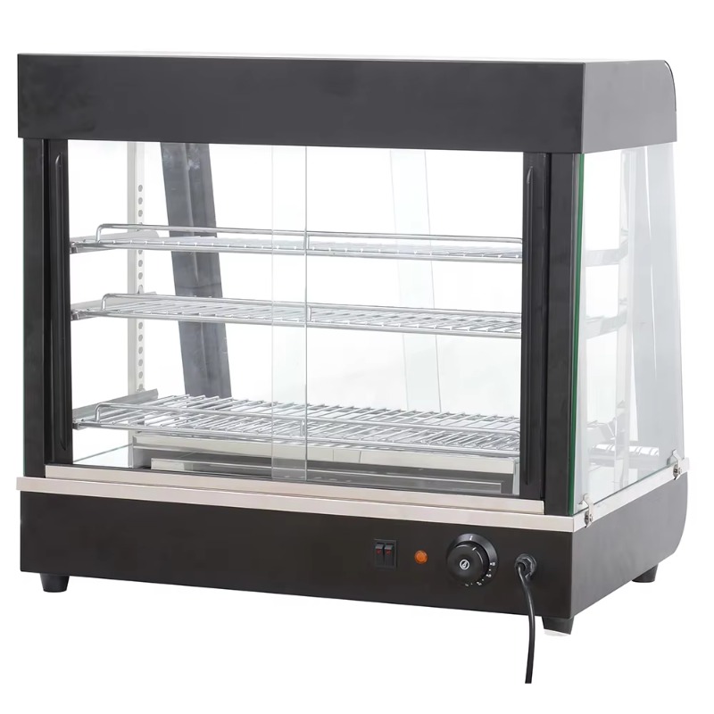業務用断熱ステンレス製ディスプレイキャビネット、全面ガラス扉 - Commercial Kitchen Warmer のレビューと価格