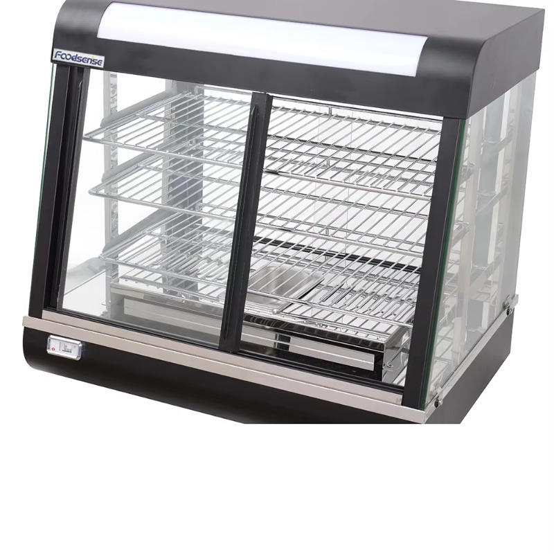 業務用断熱ステンレス製ディスプレイキャビネット、全面ガラス扉 - Commercial Kitchen Warmer のレビューと価格