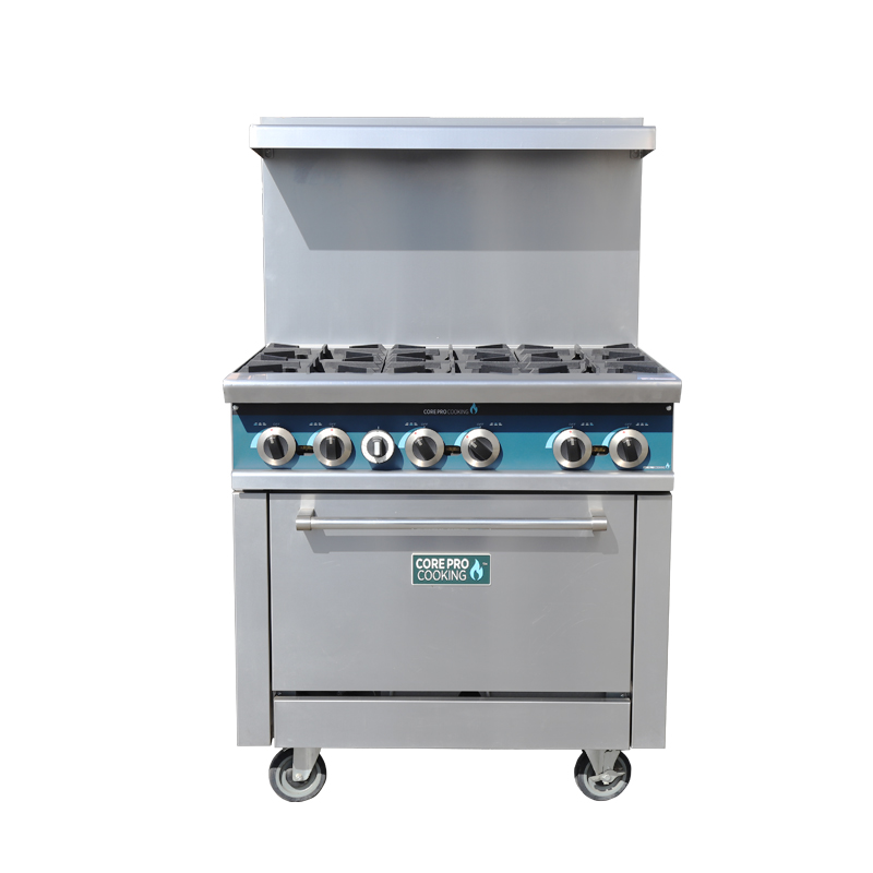 業務用厨房機器　自立型ステンレス製6口コンロ付きオーブン - Commercial Kitchen Burner のレビューと価格