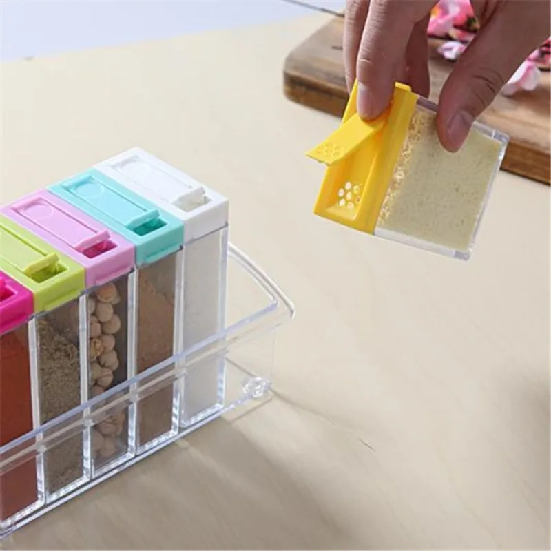 透明調味料 6 グリッド調味料ボックス 6 個セットキッチン - Commercial Kitchen Items のレビューと価格
