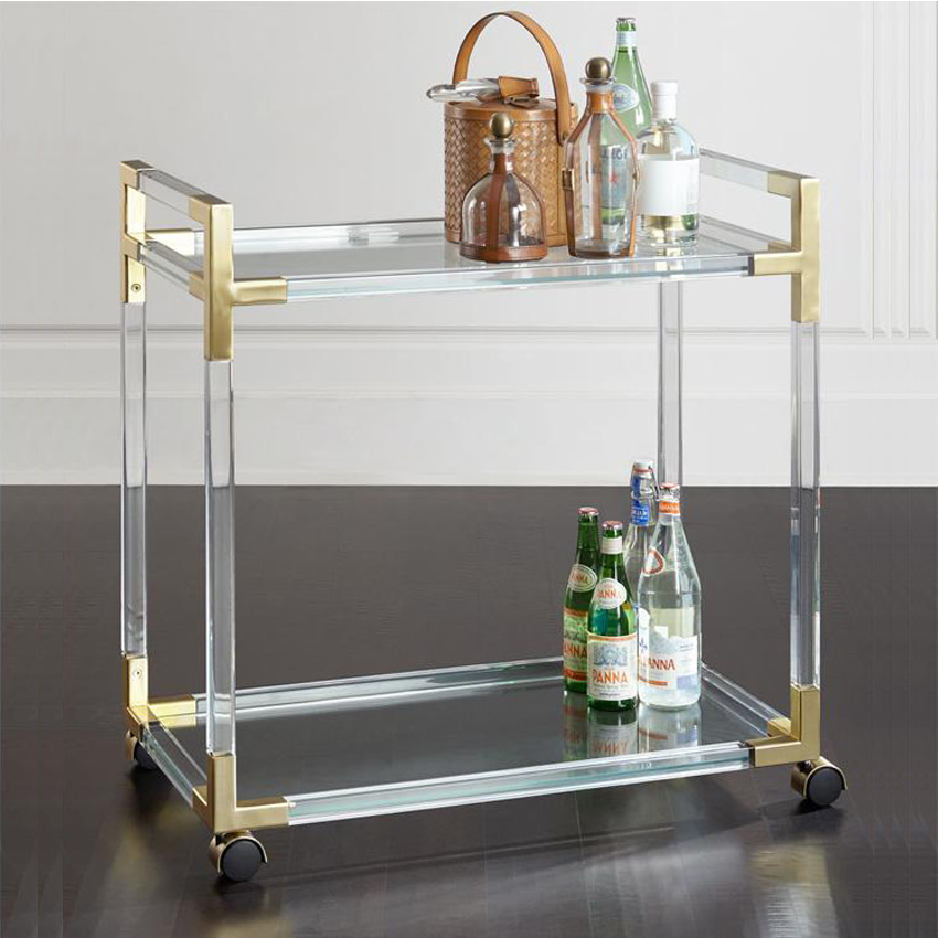 モダンな透明アクリル＆ステンレス製ホテル用トロリー、家庭用バ - Commercial Kitchen And Bar のレビューと価格
