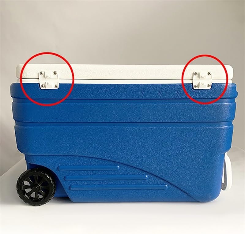2個入り ホワイトプラスチッククーラーヒンジ交換用アイスチェ - Commercial Chest Freezer のレビューと価格