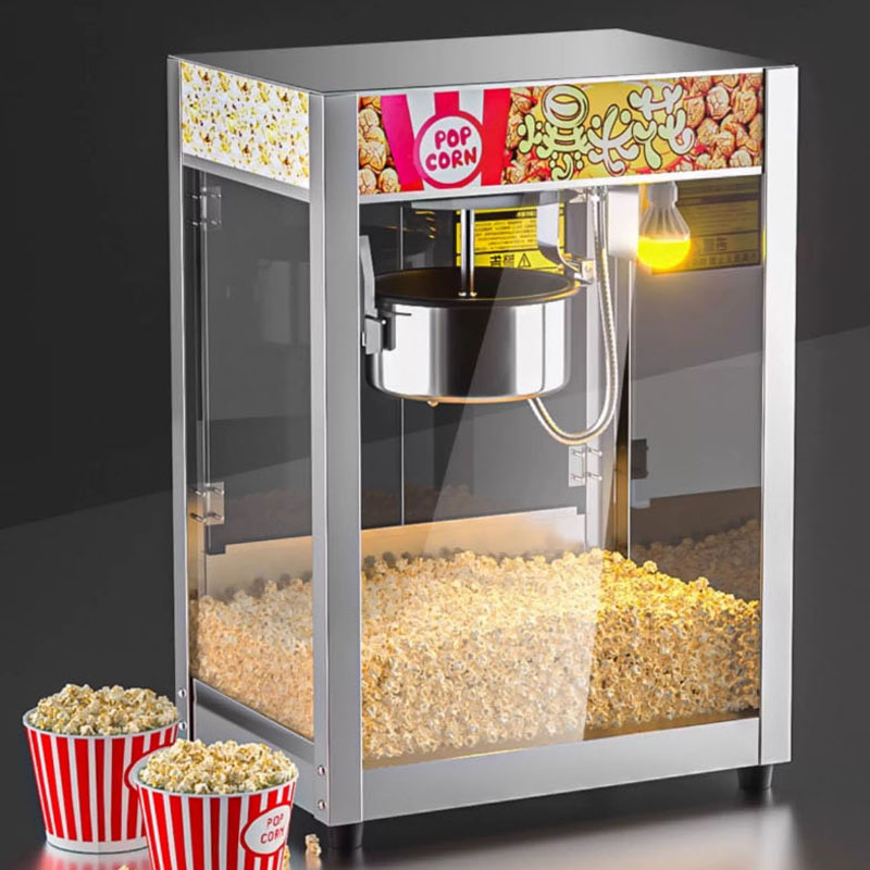 全自動業務用ポップコーンマシン 220/110V ステンレス - Commercial Popcorn Machine のレビューと価格