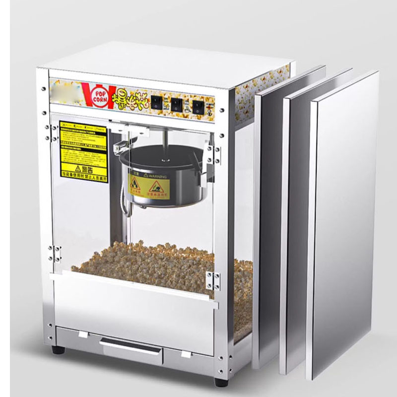 全自動業務用ポップコーンマシン 220/110V ステンレス - Commercial Popcorn Machine のレビューと価格