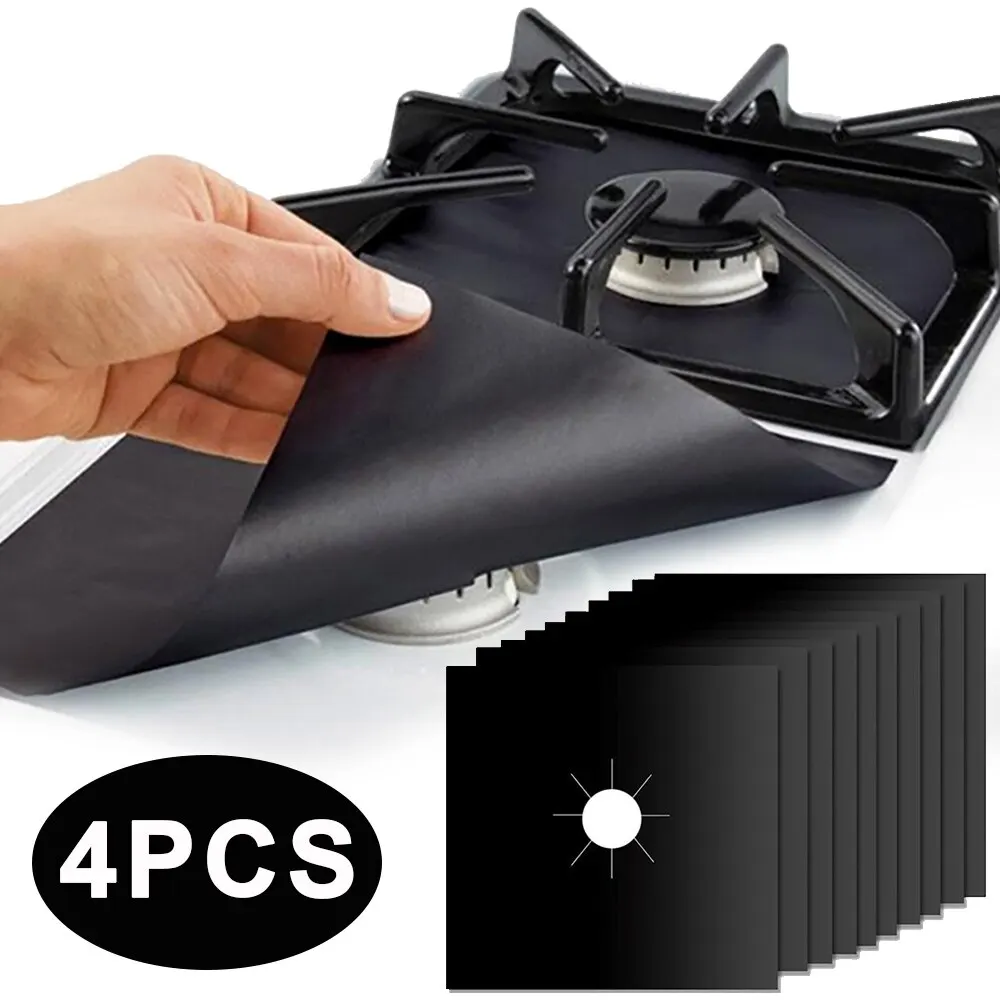4 ピースガスストーブプロテクター調理器蓋ライナークリーニン - Commercial Kitchen Hood Cleaning のレビューと価格