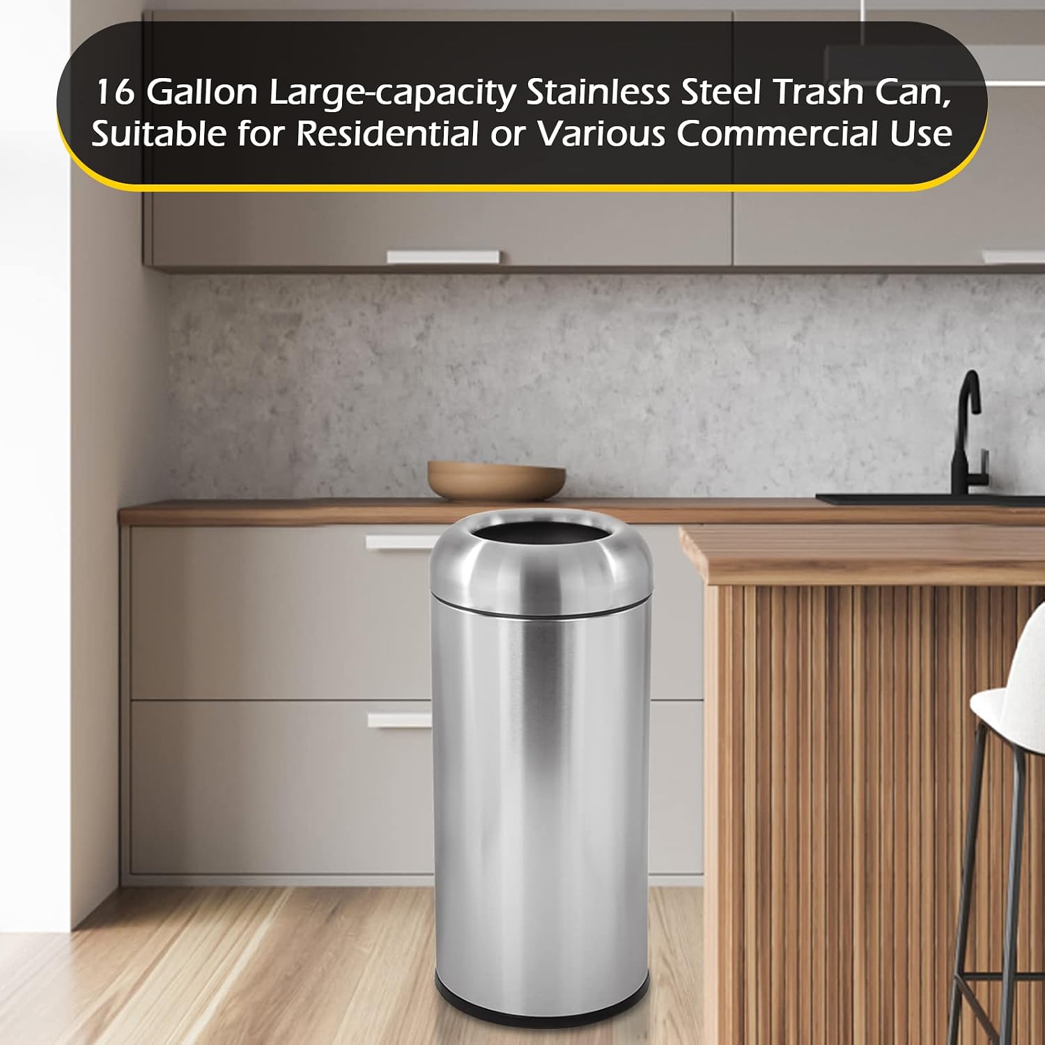 大型ステンレス製オープン型ゴミ箱（蓋付き）、キッチン、商業施 - Commercial Kitchen Garbage Disposal のレビューと価格