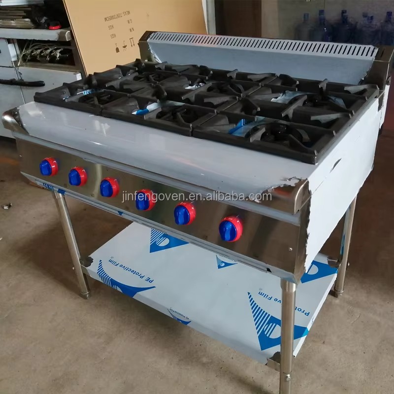 業務用厨房機器 プロ仕様 6口ガスコンロ 工業用ポータブルガ - Commercial Kitchen Burner のレビューと価格