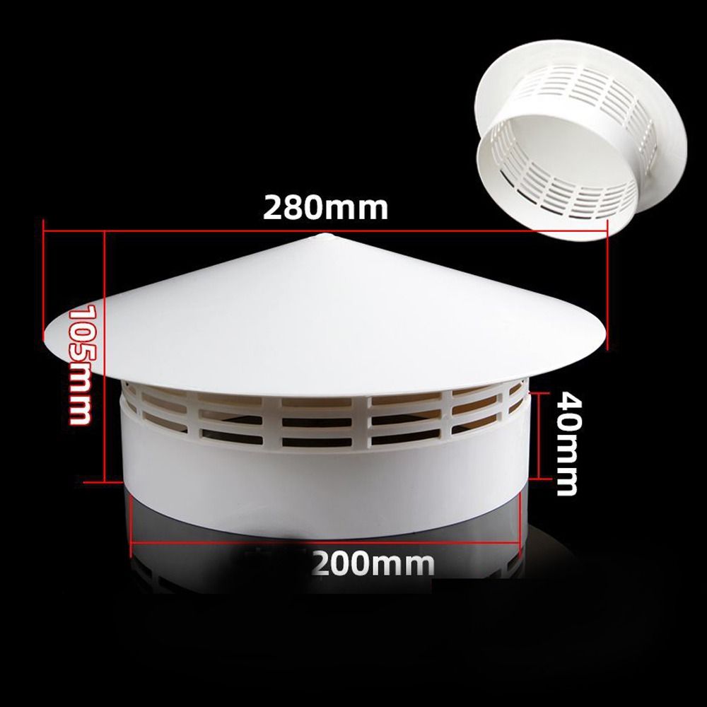 耐久性のある75-200mm換気式レインキャップPVC排気フ - Commercial Exhaust Hood のレビューと価格