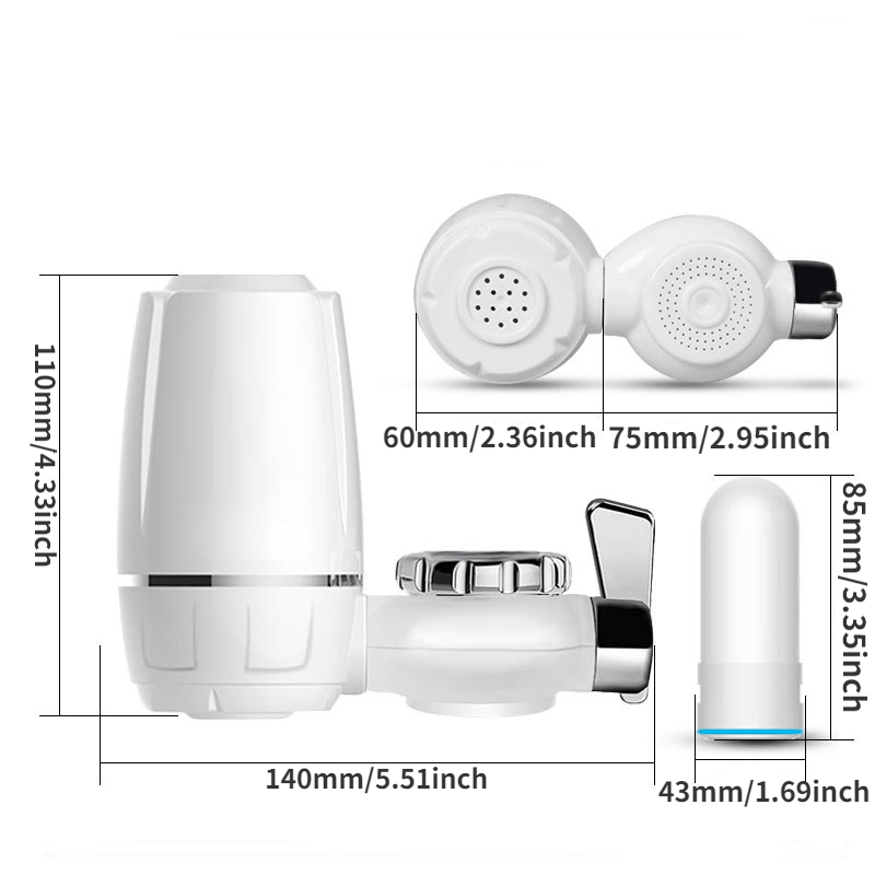 1個入り浄水器 キッチン蛇口用 洗えるセラミック製ミニフィル - Commercial Kitchen Tap のレビューと価格
