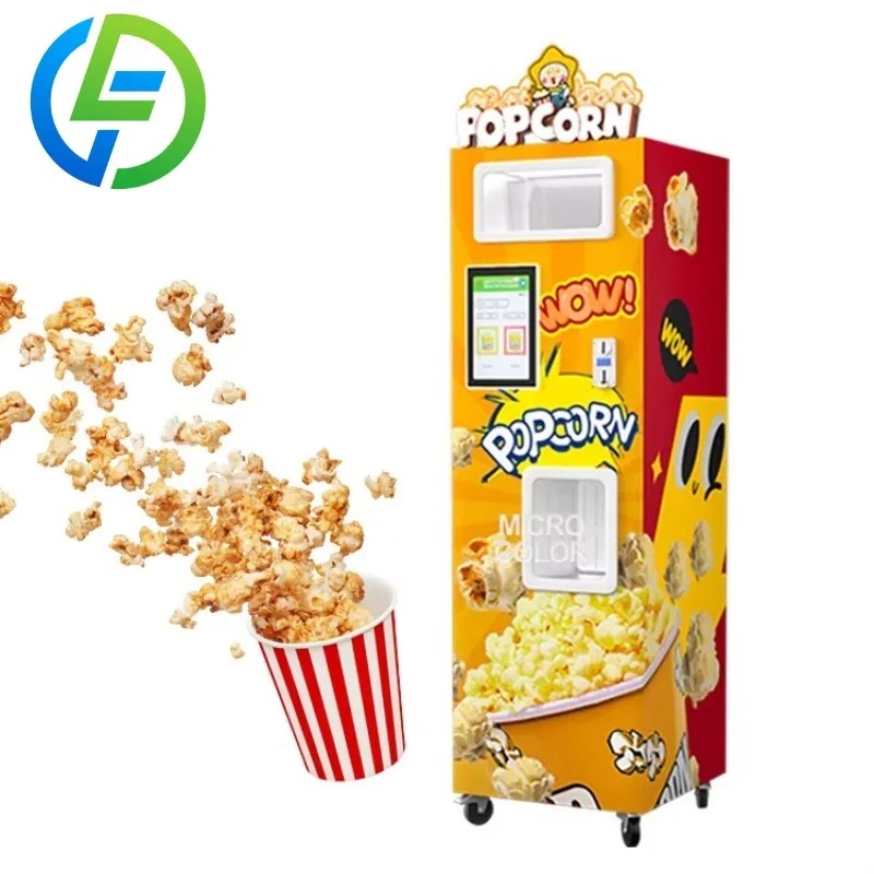 カスタマイズ可能な工場直送新型自動ポップコーン販売機 110 - Commercial Popcorn Machine のレビューと価格