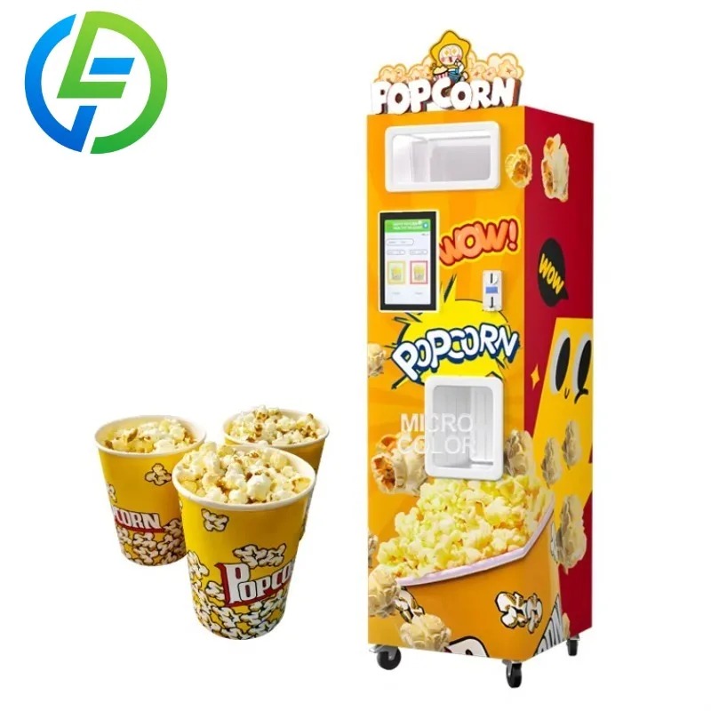 カスタマイズ可能な工場直送新型自動ポップコーン販売機 110 - Commercial Popcorn Machine のレビューと価格