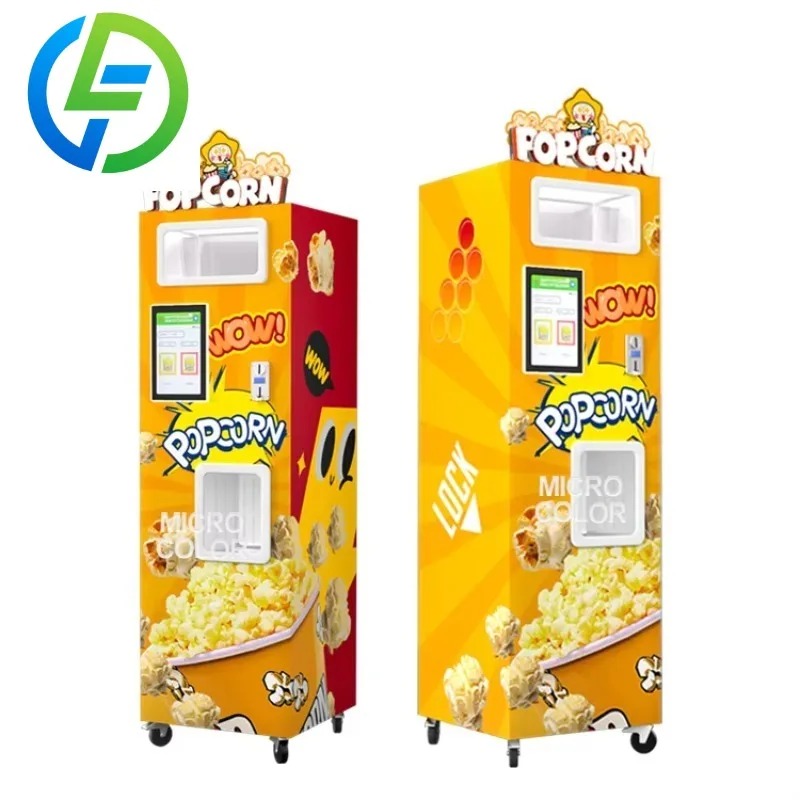 カスタマイズ可能な工場直送新型自動ポップコーン販売機 110 - Commercial Popcorn Machine のレビューと価格