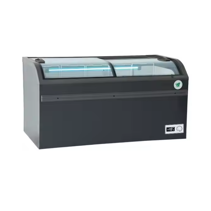 業務用曲面ガラス引き戸式ディスプレイ冷蔵庫冷凍庫 - Commercial Chest Freezer のレビューと価格