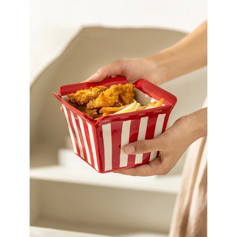 クリエイティブなセラミック四角いボウル、家庭用食品容器、フラ - Commercial Kitchen Items のレビューと価格