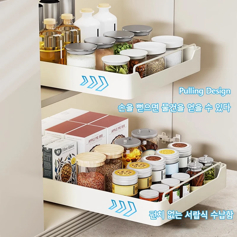 新しいキッチン収納ラック スライドレール付き 引き出し式キッ - Commercial Kitchen Swing Door のレビューと価格