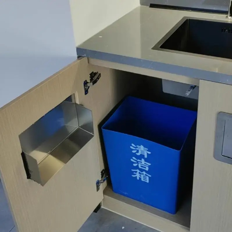 304ステンレス鋼製サイドオープンゴミ箱 蓋付き埋め込み式キ - Commercial Kitchen Garbage Disposal のレビューと価格