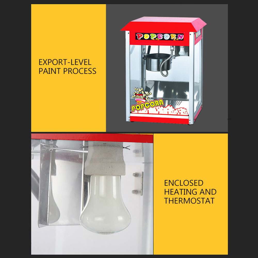 業務用電気式ポップコーンメーカー 自動コーン膨化機 スナック - Commercial Popcorn Machine のレビューと価格