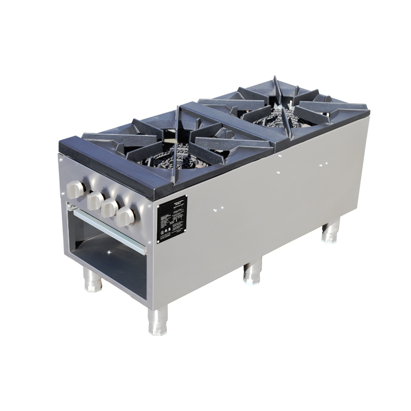 業務用厨房プロ仕様ストックポットレンジ2バーナー工業用コンロ - Commercial Kitchen Burner のレビューと価格