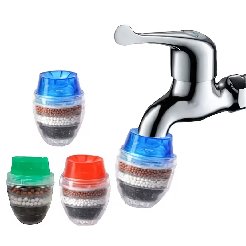 ランダムカラーの活性炭浄水器セット4個、キッチンやバスルーム - Commercial Kitchen Tap のレビューと価格