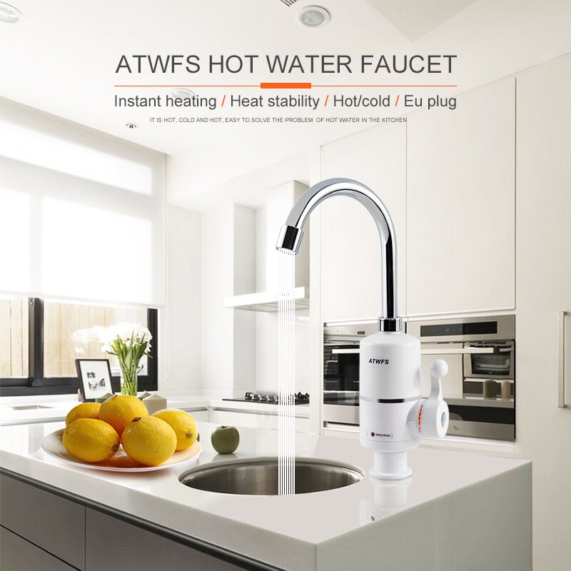 Atwfsタンクレス電気最新給湯器キッチンインスタント温水タ - Commercial Kitchen Tap のレビューと価格
