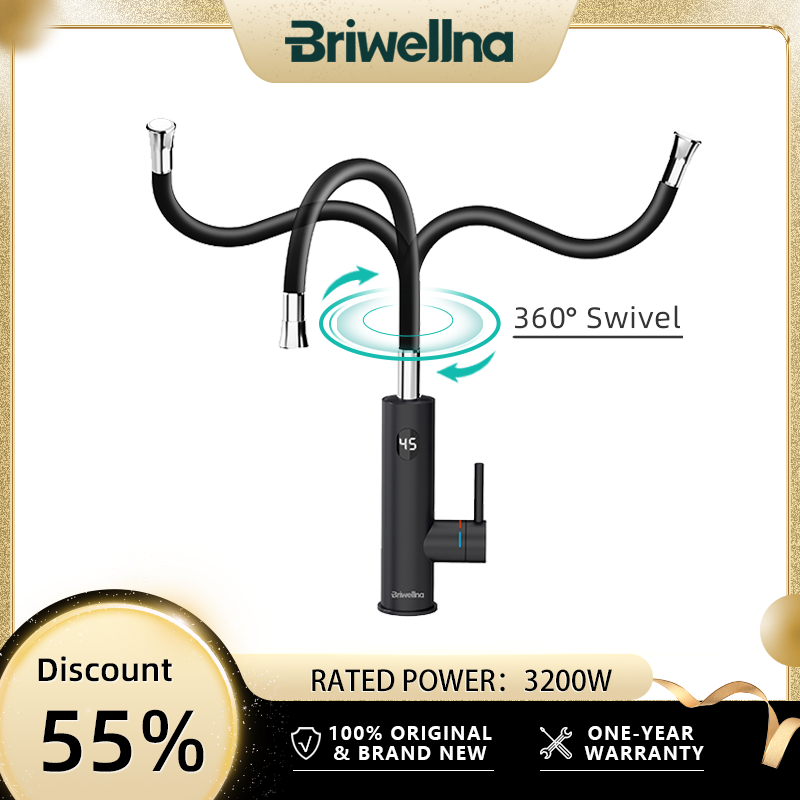 ブリウェルナ電気温水器 220V 2 in 1 キッチン蛇口 - Commercial Kitchen Tap のレビューと価格