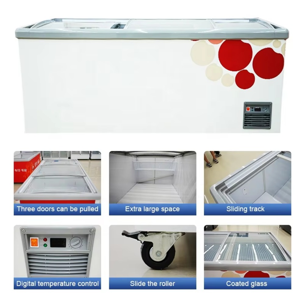 冷凍設備 水平型冷凍庫 業務用スーパーマーケット用チェストフ - Commercial Chest Freezer のレビューと価格