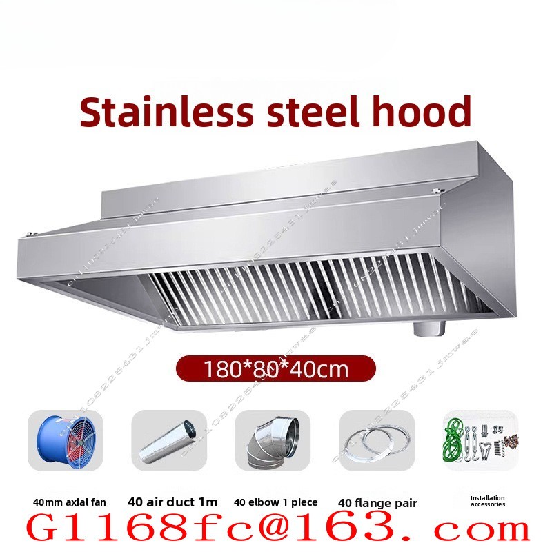 業務用厨房、土製コンロ、大風量カバー用ステンレス製排気フード - Commercial Exhaust Hood のレビューと価格