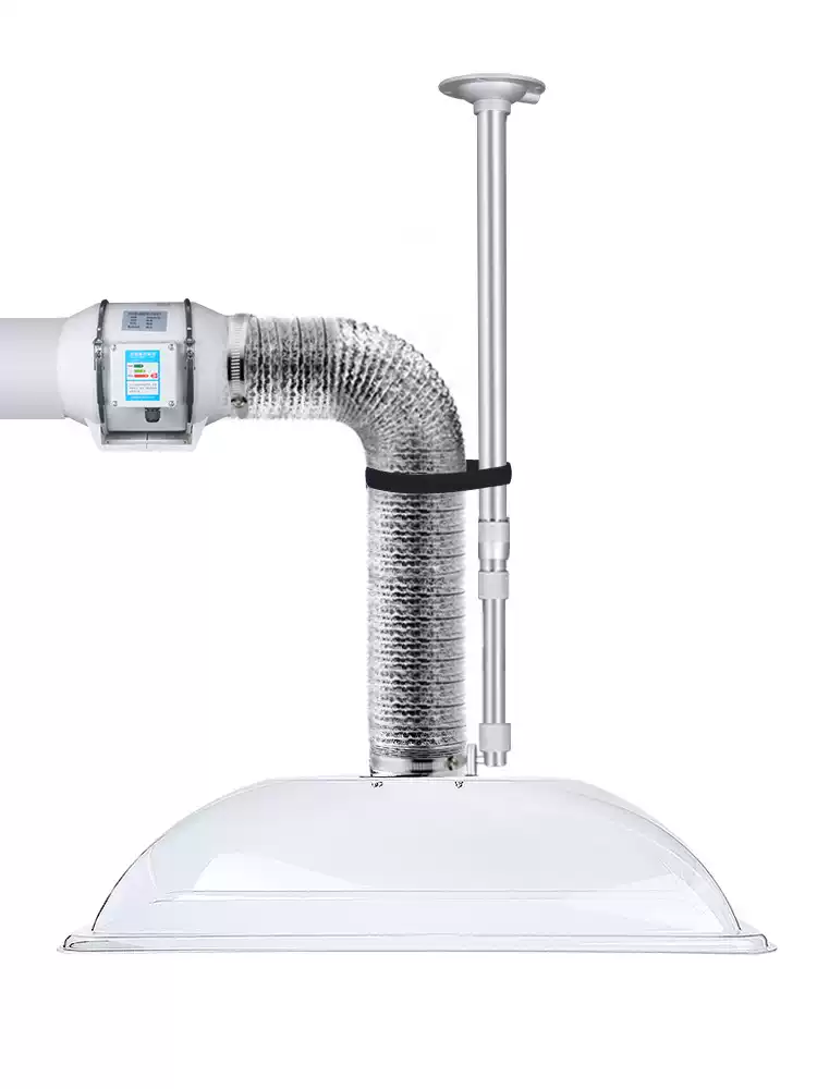 ラウンドフードモクサ煙抽出器モバイル排気システム煙吸引機家庭 - Commercial Exhaust Hood のレビューと価格
