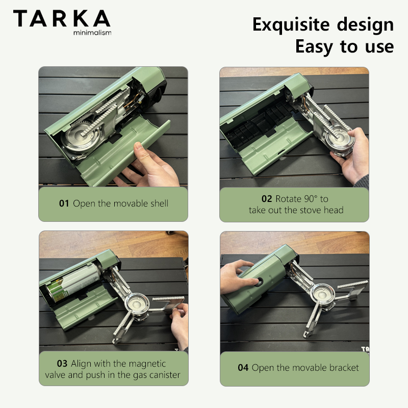TARKA カセットコンロ キャンプ用折りたたみ式ガスコンロ - Commercial Kitchen Burner のレビューと価格